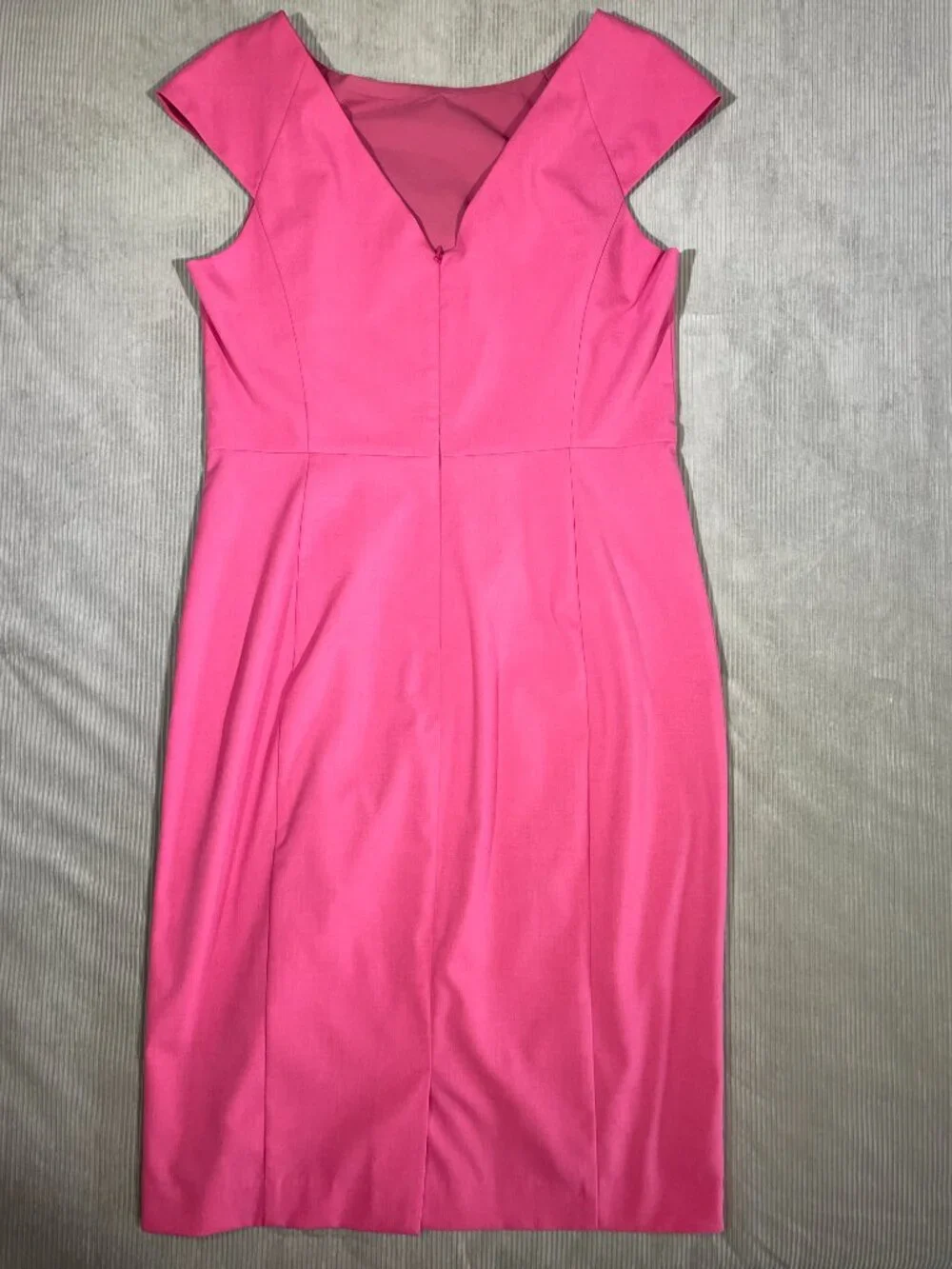 Banana Republic Pink Midi Sheath Dress 14 Spring Wedding Guest Cocktail Party - Picture 4 of 12
